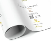 Google Rate us Überprüfung Bestellung Kauf Busines Geschenkpapier (Rolleneckpunkt)