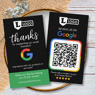 Google-Review-Anfragekarte mit Logo-Karte Visitenkarte