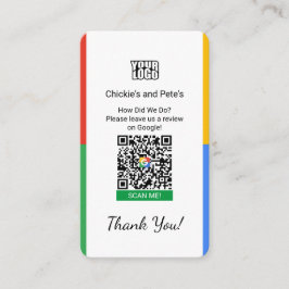 Google Review Business Card für kleine Unternehmen Visitenkarte