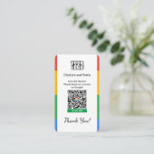 Google Review Business Card für kleine Unternehmen Visitenkarte (Stehend Vorderseite)