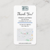 Google Review Business Card für kleine Unternehmen Visitenkarte (Rückseite)