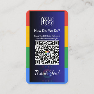 Google Review Business Card mit Facebook Link Visitenkarte