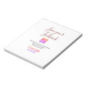 Google review business logo Scan QR review Notizblock (Rotiert)