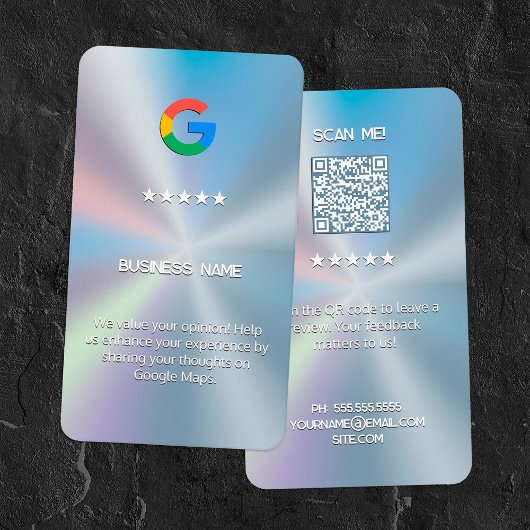 Google Review Cards Visitenkarte