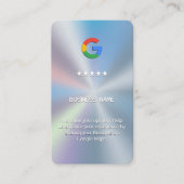Google Review Cards Visitenkarte (Vorderseite)