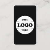 Google Review für moderne schwarze benutzerdefinie Visitenkarte (Rückseite)