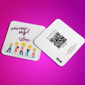 Google Review Link zum QB-Code für mein Unternehme Quadratische Visitenkarte