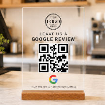 Google Review Logo Acryl-Tischdisplay