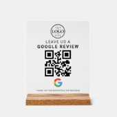 Google Review Logo Acrylic Tabletop Display Acrylschild (Vorderseite)