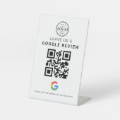 Google Review Logo Tischdisplay Sockelschild (Vorderseite)