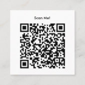 Google Review mit QR Code Link 2023 Quadratische Visitenkarte (Rückseite)