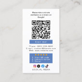 Google Review mit QR Code Link Business Card Visitenkarte (Rückseite)