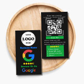 Google Review mit QR-Code Link und Logo Visitenkarte