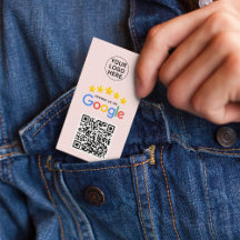 Google Review My Business 5 Star QL Code Rosa