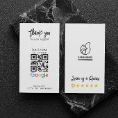 Google Review My Business Qr Code Link Vielen Dank Visitenkarte