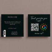Google Review My Business Vielen Dank Qr Code Quadratische Visitenkarte