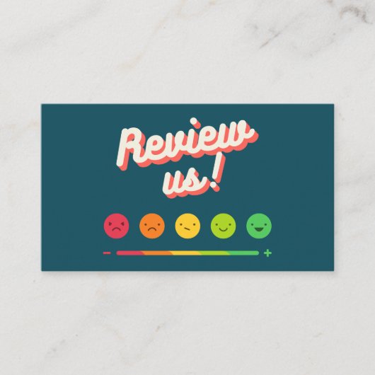 Google Review My Business Vielen Dank Qr Code Visitenkarte (Vorderseite)