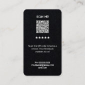 Google Review Premium Cards Visitenkarte (Rückseite)