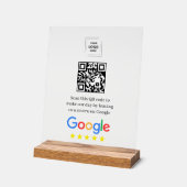 Google Review QR Code Acryl Display Stil Acrylschild (Winkel)