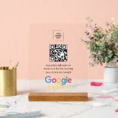 Google Review QR Code Acryl Display Stil Acrylschild (Hochzeit)