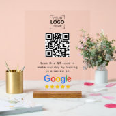 Google Review QR Code Business Review  Acrylschild (Hochzeit)