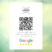 Google Review QR Code Business Review  Fensteraufkleber (Blatt 3)