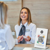 Google Review QR Code Customer Review für Unterneh Sockelschild