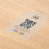 Google Review QR-Code Geschäftsbewertung  Acryleinladungen (Ablage )