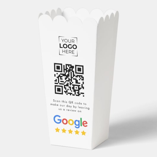 Google Review QR-Code Geschäftsbewertung Geschenkschachtel (Vorderseite)