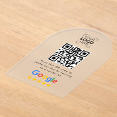 Google Review QR-Code Geschäftskritik  Acryleinladungen (Ablage )