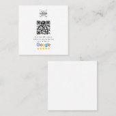 Google Review QR-Code Geschäftskritik Rabattkarte (Vorne/Hinten)