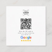 Google Review QR-Code Geschäftskritik Rabattkarte (Vorderseite)