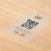 Google Review QR-Code Geschäftskundenbewertung  Acryleinladungen (Ablage )