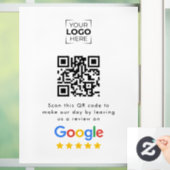 Google Review QR Code Geschäftskundenbewertung Fensteraufkleber (Zuhause)