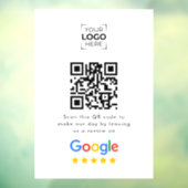 Google Review QR Code Geschäftskundenbewertung  Fensteraufkleber (Blatt 3)