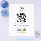 Google Review QR-Code Geschäftskundenbewertung Flyer (Einzeln)