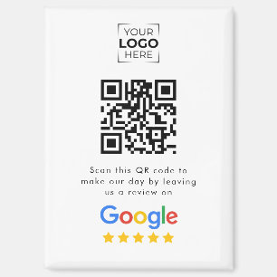 Google Review QR Code Geschäftskundenbewertung  Magnet