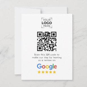 Google Review QR Code Geschäftskundenbewertung RSVP Karte