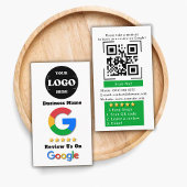 Google Review QR Code Gestochen, um Google Ratings Visitenkarte