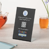 Google Review QR Code | Individuelles Geschäftsfee Sockelschild (In SItu)