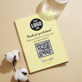 Google Review QR-Code-Karten | Geschäftseinschluss Begleitkarte