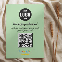 Google Review QR-Code-Karten | Geschäftseinschluss