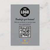 Google Review QR Code Karten | Vielen Dank an Ihr (Vorderseite)