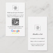 Google Review QR-Code Kundenfeedback-Stil Visitenkarte (Vorne/Hinten)