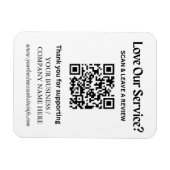 Google Review QR Code Magnet for Small Business (Horizontal)