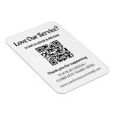 Google Review QR-Code-Magnet für kleine Unternehme Magnet (Rechte Seite)