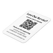 Google Review QR-Code-Magnet für kleine Unternehme Magnet (Linke Seite)