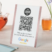 Google Review QR Code Pedestsign for Business Sockelschild (In Situ)