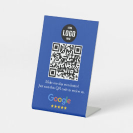 Google Review QR Code Pedestsign for Business Sockelschild