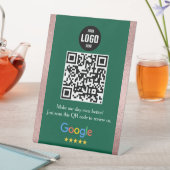 Google Review QR Code Pedestsign for Business Sockelschild (In Situ)